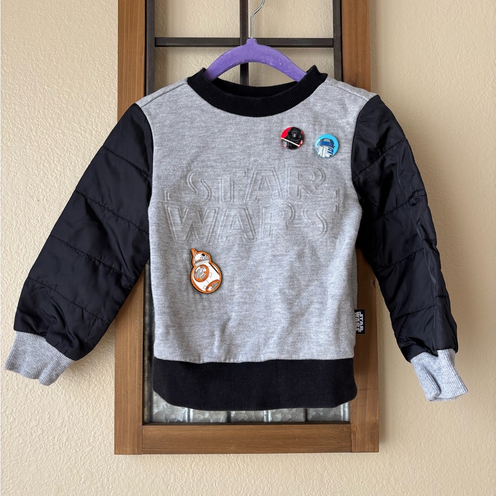 Disney Star Wars Kids Sweatshirt - Gray and Black